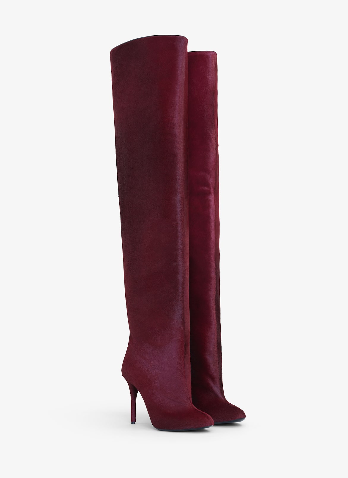 DECOLLETE CUISSARDES IN HAIRCALF ALAÏA RED DECOLLETE CUISSARDES IN HAIRCALF